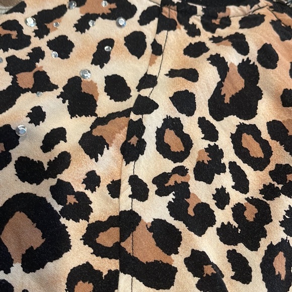 Girls Justice jacket unlined leopard print size 16 - Picture 8 of 8